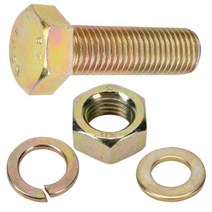 육각볼트10mm 너트 와샤 스프링와사 세트, 육각볼트M10 X 35mm(2개)세트