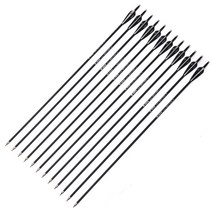 리커브 보우 28/30/32 인치 스파인 500 카본 화살 OD 7.8mm 블랙 화이트 컬러 리커브/컴파운드 보우 양궁, 07 24pcs 28inches