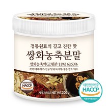 푸른들판 쌍화 농축 분말 가루 차 국산 생강 대추 파우더 무설탕 HACCP 인증, 1통, 200g