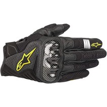 Alpinestars 블랙/화이트 Sz L 알파인스타 SMX-1 에어 V2 통기성 가죽 오토바이 장갑, 3X-Large