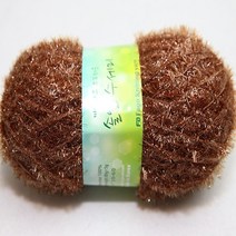 뜨개몰 뜨개 털실 뜨개실 수세미실 솔잎수세미, 30갈색, 1개