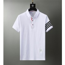 남성 카라티 브랜드 셔츠 의류 여름 탑 빅 사이즈 반팔 옴므 1세트