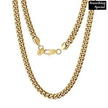 일본게르마늄 야구선수 목걸이 앰프 체인 인기있는 커브 체인: 643 4 133, 6mm-18k 골드, 51.0센티미터