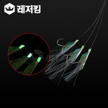 생활낚시 야광어피 생미끼묶음바늘