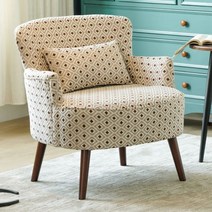 거실의자 인테리어 1인 1인용 안락 의자 골동품 빈티지 소파 의자 패드 쿠션 중반 세기 소파 의자 이동식 거실 가구 거실, style8_2