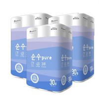 순수PURE천연펄프 25m 30롤 x 3팩 휴지