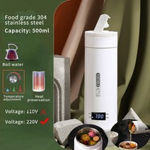 홍삼만들기 가정용 멀티쿠커 홍삼 달이기 약탕기 중탕기 휴대용 미니 전기 주전자 500ML 차 커피 주전자, 04 Luxury style 220V_04 AU