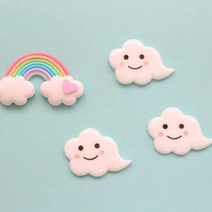 도토리디자인 스마일구름 오브제3p 패브릭리빙박스, 해당상품