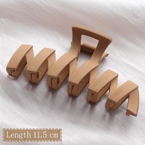 핸드프레스 가중공예 고정 철형 신제품 여성 패션 상어 클립 머리핀 헤어 액세서리 커피 블랙 아크릴 대형, 36 style-36