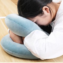 코지글로우 목이편한베개 휴대용목베개 쪽잠베개 빨아쓰는베개 목쿠션, 퍼플