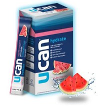 UCAN 하이드레이트 패킷 수박 12 카운트 (1.27 온스) 케토 남성 및 여성을위한 무설탕 전해질 대체품 비 GMO 비건 글루텐 프리 러너 체육관 관람객 고성능 운동 선수에게