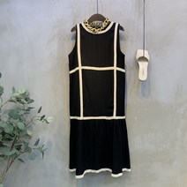 씨샵인더룸 / 웨이비 레이스 배색라인 린넨 원피스 2color