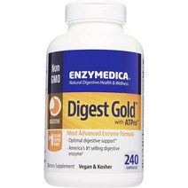 Enzymedica 다이제스트 골드 with AT프로 타블렛, 240개입, 1개