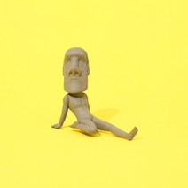 모아이 석상 미니어쳐 피규어 인테리어 소품, E