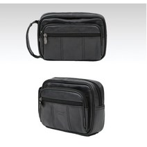 NOM 천연가죽 남성 맨스백 파우치백 블랙 11020