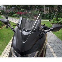 NMAX 125 카울 스크린 숏 롱 킷트 신차 출고 튜닝 baby tmax 21 22, 투명한 39cm 높이의 둥근 머리