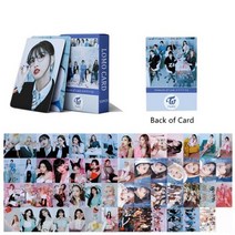 Kpop TWICE 4TH 월드 투어 포토카드 54 개 더 필스 새 앨범 Lomo 카드 포뮬러 오브 러브 걸스 HD 엽서 팬 선물, MM-Blue1