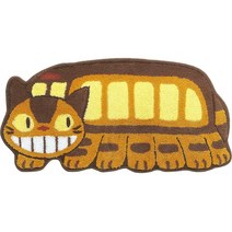 일본직발송 4. 센코(Senko) 센코 이웃집 토토로 정차 인테리어 매트 브라운 × 옐로우 약 47 × 100cm 고양, One Size_One Color, One Color
