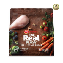 라이브잇 하림더리얼 시니어 더리얼 로우 닭고기 강아지 건식사료, 8개, 360g, 닭