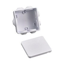 정션박스 분전함Waterproof Junction Box IP55 Wires White ABS Plastic DIY Cable Connector Rain & Dustp, 01 white