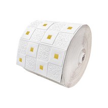 타일접착제 크랙보수제 3D 소프트 폼 벽돌 벽지 스티커 롤 DIY 자체 접착 거실 홈 주방 욕실 장식 화이트 블루, White Yellow, 70cmX10m