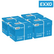 [복사용지80] [엑소] (EXXO) A4 복사용지(A4용지) 75g 2500매 4BOX, 상세 설명 참조