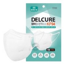 델큐어 황사 방역마스크 성인용 대형 KF94 화이트, 100매, 1개입