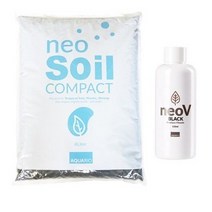 네오 컴팩트 수족관 소일 3mm 8L + V 블랙 수질 안정제 150ml, 2개