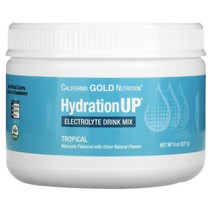 캘리포니아 골드 뉴트리션 HydrationUP 전해질 드링크 믹스 열대 과일맛 227g