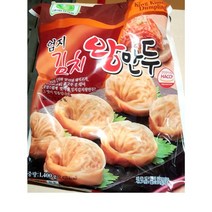 [더착한푸드]김치왕만두(엄지 1.4K) 식자재마트 대용량 업소용 엄지김치왕만두 만두전골 엄지왕만두 만두전골, 1.4kg, 1