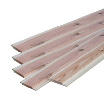 오비스기 찬넬사이딩 17x140x3600mm (5개1단)적삼목 DIY목재각재 루바 방부목