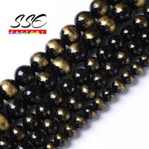 수행 비즈공예 불교염주 불자 재료 108배 천연원석 까만 Lapis Lazuli Jades 보석을위한 자연적인 돌 구슬 둥근 루즈핏 구슬을 만드는 Diy 매력 팔찌 부속품 4 6, 12mm 31 to 32pcs, Lapis Lazuli Jade
