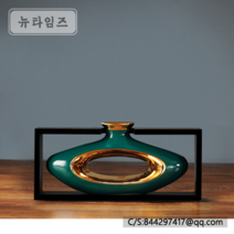 ZT&창의 도자기 꽃병 진열장 거실 TV 캐비닛 소프트 인테리어 홈공예 꽃병 진열장 뉴타임즈 B050Z679