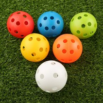플라스틱 골프공 소프트 골프 연습공 실내 어프로치 연습용품, 옐로우