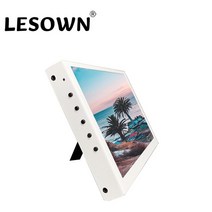 7인치 IPS 휴대용 모니터 스탠드 정전식 터치 스크린 1024x600 금속 소형 디스플레이 HDMI 케이블 Xbox 랩, 03 Touch Monitor  White