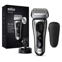Braun 남성용 전기 면도기 시리즈 8 8417s 포일 면도기 정밀 수염 트리머 포함 갈바노 실버