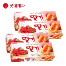 [본사직영]롯데제과 딸기쿠키 230g X 4개
