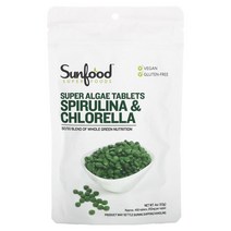 썬푸드 스피룰리나 클로렐라 슈퍼 해조류 타블렛 250mg 456정, 3병