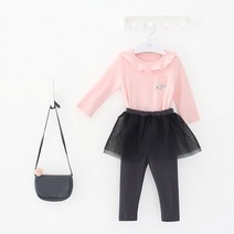 달퐁 여아용 핑크플라워 실내복 상하세트