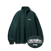 JEEP 하프집업 M로고 맨투맨 (JN5TSU838GN)