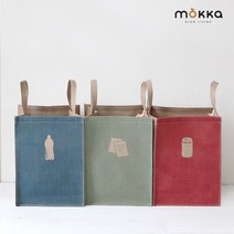 CY 쥬트 컬러 분리수거함/재활용 분리수거 가방, 플라스틱(블루)