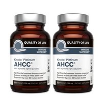 1+1 키노코 플래티넘 AHCC 750mg 표고버섯균사체, 2개, 60정