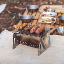 펠렛난로 펠릿 캠핑용 화목난로 야외 바베큐 굽기 바베큐 그릴 접이식 피크닉 버너 바베큐, b
