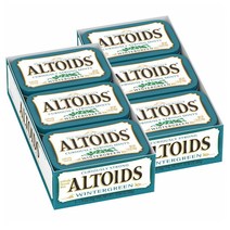 Altoids Wintergreen Mints 알토이즈 원터그린 민트 1.76oz(50g) 12팩, 50g, 12개