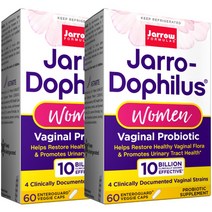 (배송비무료) 1+1 자로우 포뮬러스 자로 도피러스 버지널 프로바이오틱스 우먼 여성 유산균 100억 60 베지캡슐 비건 글루텐프리