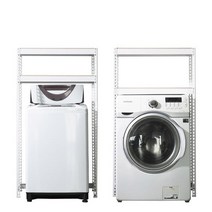 아트박스/스피드랙 스피드랙 건조기 세탁기 선반 2단 1200 x 700 x 1800, 화이트, 9mm 양면코팅