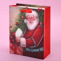산타클로스 종이쇼핑백도매 18x23x8cmD0308B, 26x32x10cm(b)