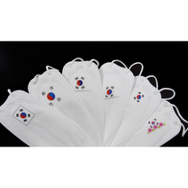 [태극기마스크] 대한민국 태극기 마스크 제작 인쇄마스크 모음, 02-02 무궁화태극기, 2.. KF94 스타일(화이트)