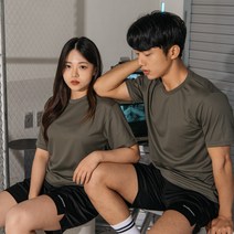 남자 헬스복 기능성 쿨론티셔츠 반바지 세트