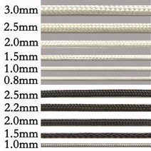블라인드 버티컬 커튼 모기장 나일론 손잡이 끈 줄 로프 교체 1mm 2mm 3mm, 1mm블랙10m, 1개